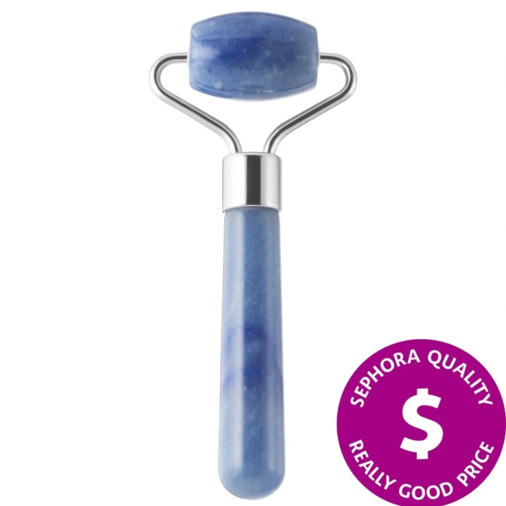Sephora Mini Blue Aventurine De-puffing Facial Roller Tool - Picture 2 of 6